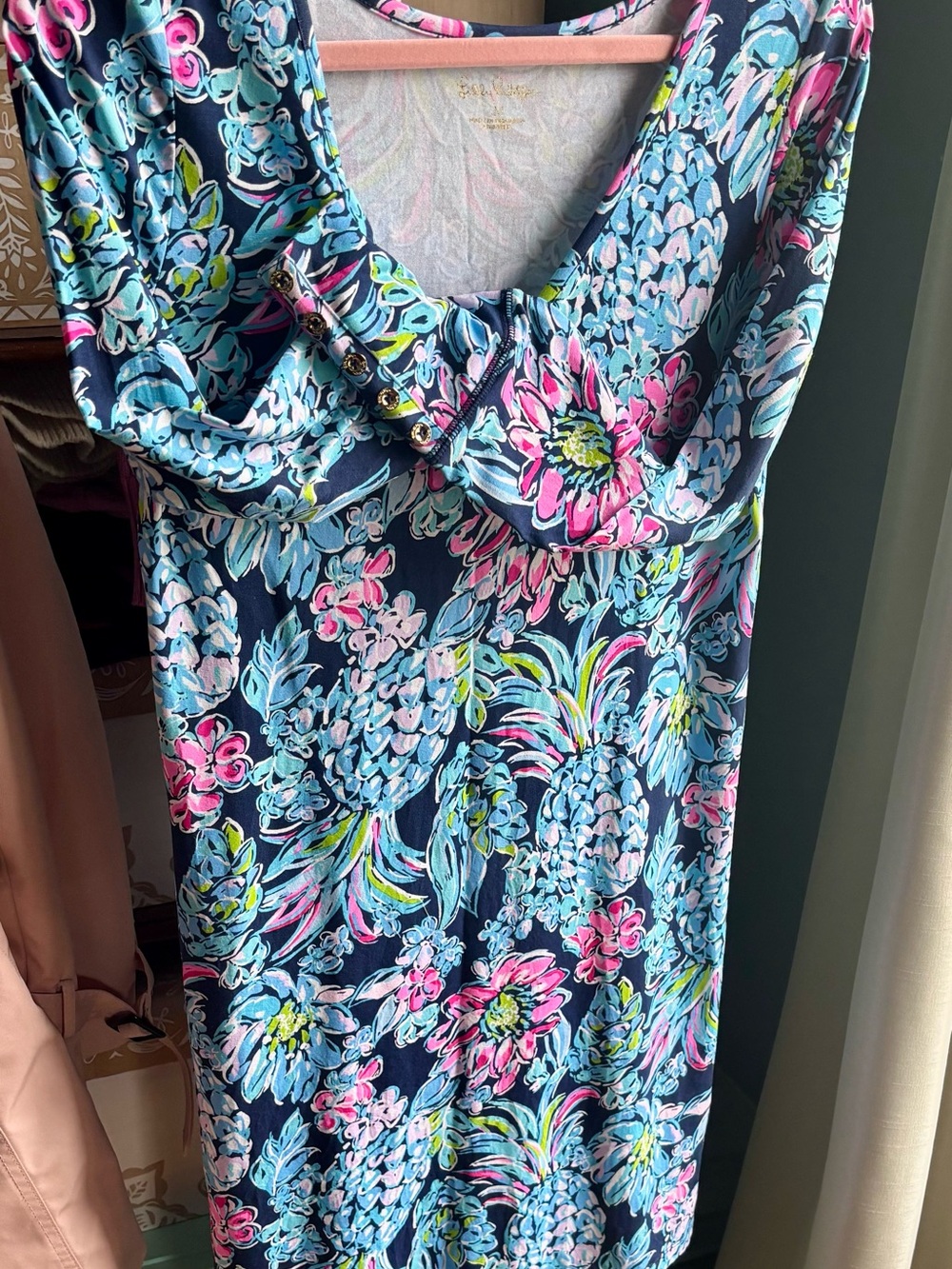 MAKE AN OFFER! Lilly Pulitzer UPF 50+ Kaisley Dual-Neck Dress, M - Picture 4 of 6